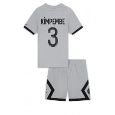 Paris Saint-Germain Presnel Kimpembe #3 Bortedraktsett Barn 2022-23 Kortermet (+ korte bukser)